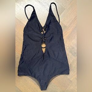 ACACIA Swimwear | Mesh Kokomo One Piece in Navy Blue (Size S)
